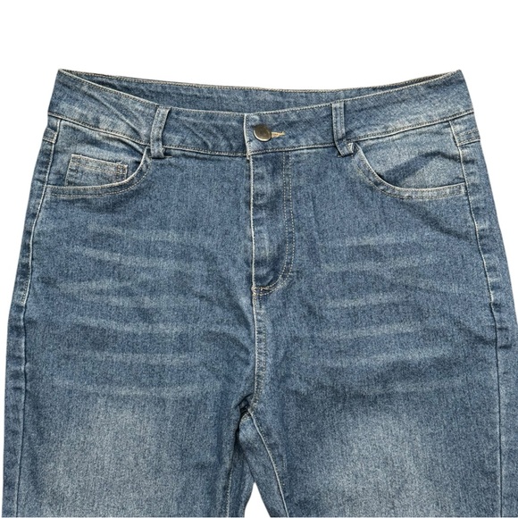 Denim - Thin High Rise Blue Denim Jeans